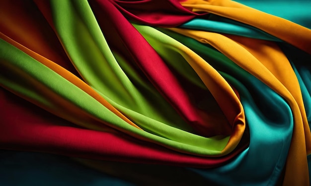 Foto sfondo in gradiente di stoffa colorato astratto per il design come banner pubblicitari e concetto di presentazione