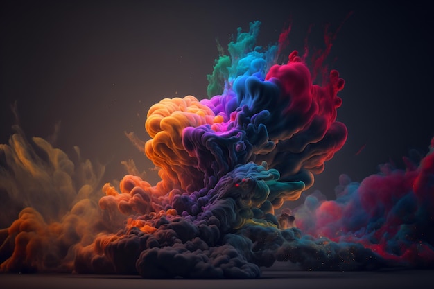 抽象的なカラフルな雲の壁紙