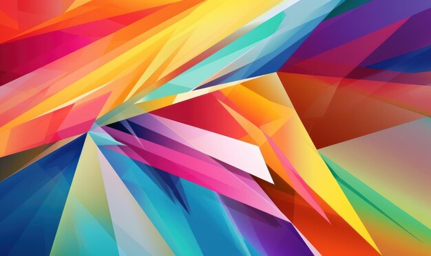 Abstract colorful color background or wallpaper with angles polygons triangles concave geometries