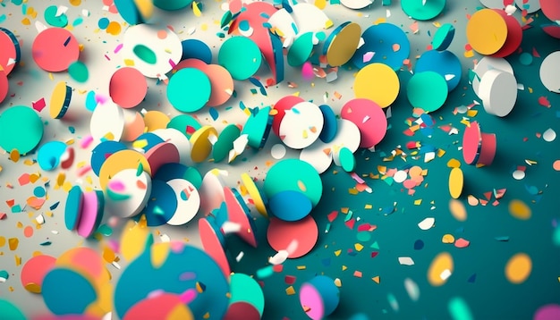 Abstract colorful confetti pattern decorative background