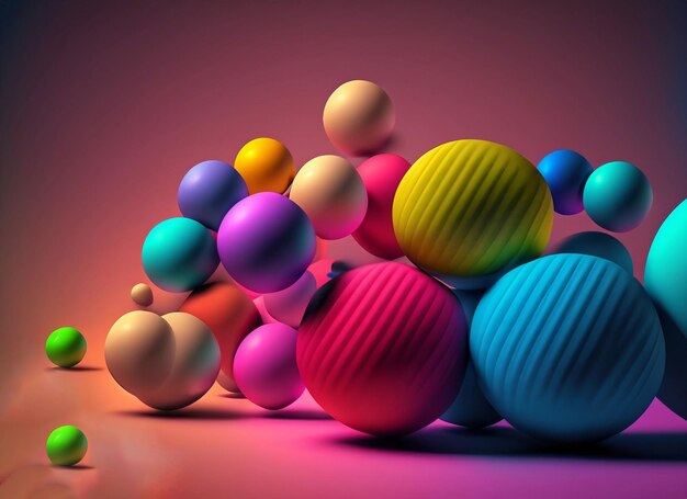 Photo abstract colorful diwali balls and abstract background copy space