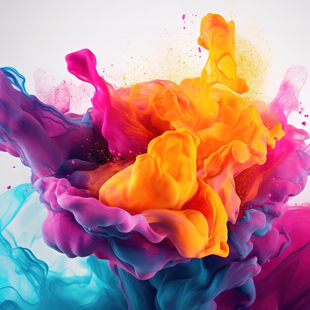 abstract colorful fluid background