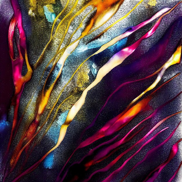 Abstract colorful fluid design