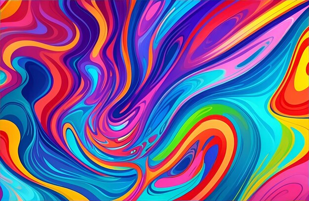 Abstract Colorful Fluid Highlytextured Highquality Details Background