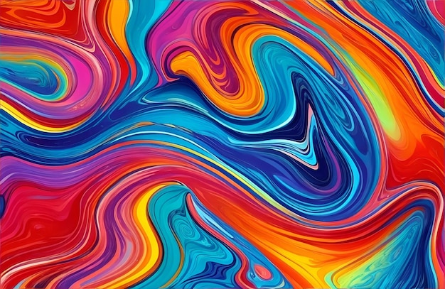 Abstract Colorful Fluid Highlytextured Highquality Details Background