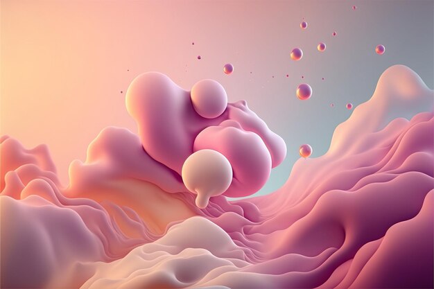 abstract colorful fluid wavy background