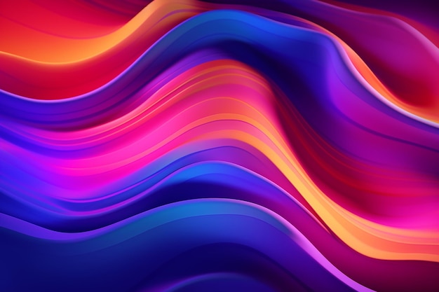Abstract Colorful Fluorescent Neon Background