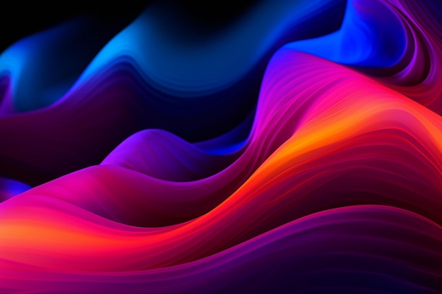 Abstract Colorful Fluorescent Neon Background