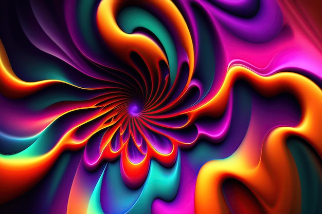Абстрактный красочный морозный рисунок Абстрактный праздничный фон Фантастический световой эффект
