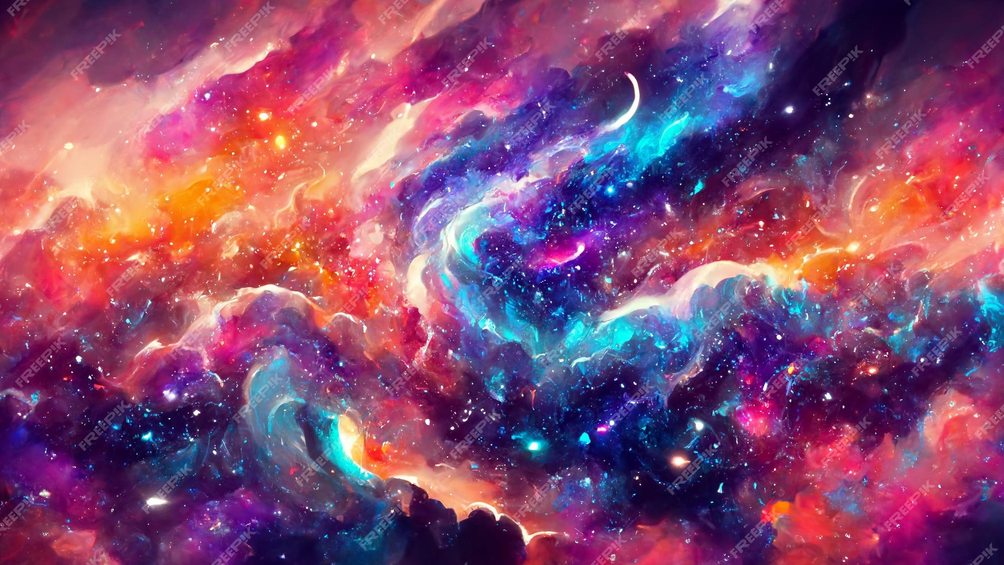 Premium Photo | Abstract colorful galaxy space universe background