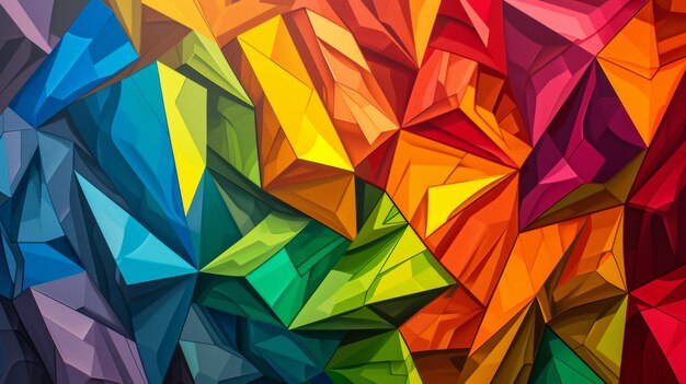 Photo abstract colorful geometric background