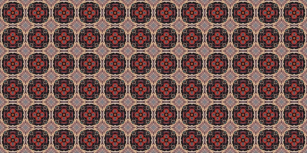 Abstract colorful geometric seamless pattern symmetric kaleidoscope fashion design