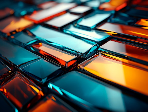 Abstract colorful glass background Generative AI