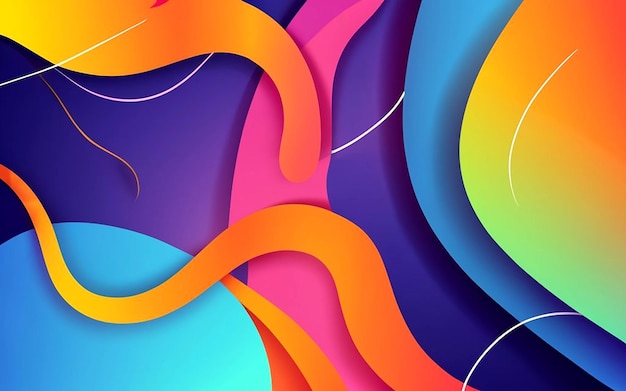 abstract colorful gradient backgrounds AI_Generated