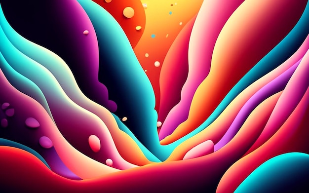 abstract colorful gradient backgrounds AI_Generated