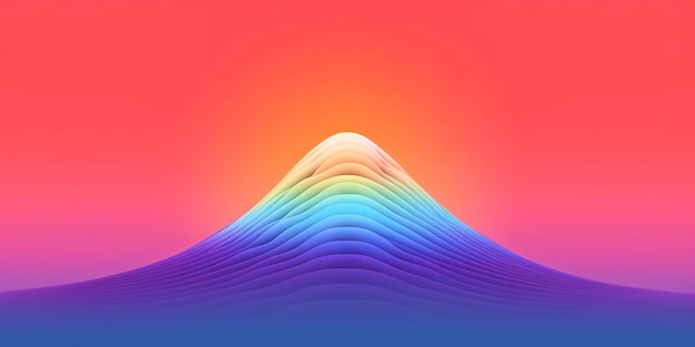 Abstract colorful gradient minimalism multicolor bacgkround Generative Ai