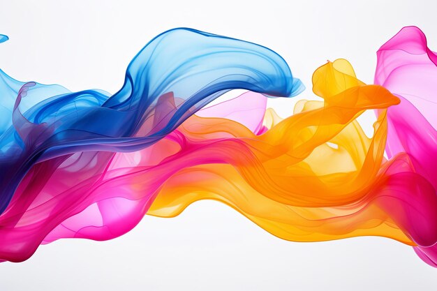 Abstract colorful gradient wavy shapes background vibrant splash 3d render wallpaper