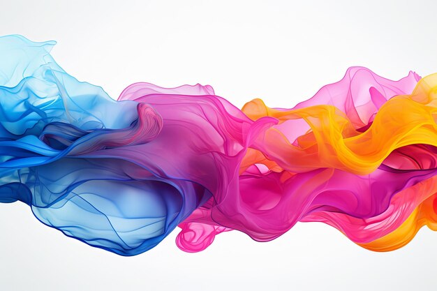 Abstract colorful gradient wavy shapes background vibrant splash 3d render wallpaper