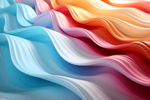 Photo abstract colorful levitating paper pastel colorful holographic swatches background