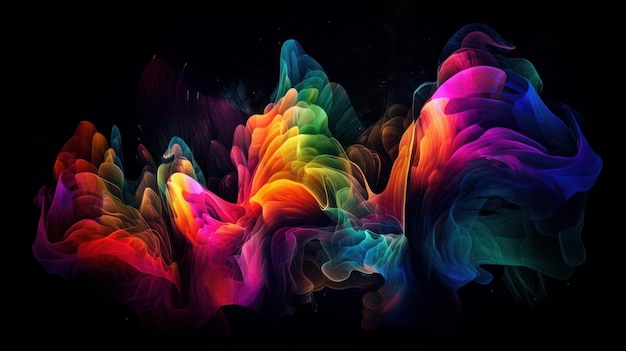 The abstract colorful line texture background ai generated