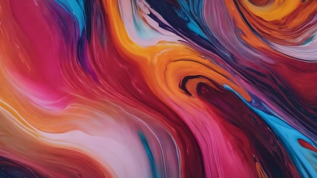 Abstract colorful liquid