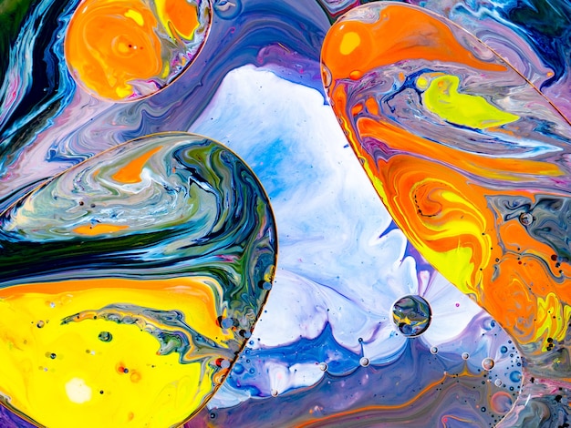 Abstract Colorful Marble Forms for Creative Designs