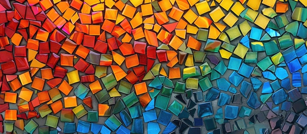 Abstract colorful mosaic background pattern