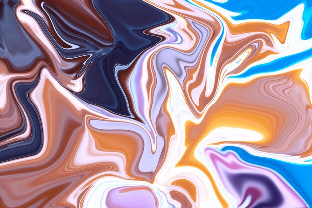 Abstract colorful multicolored backgroundFluid artBackground with liquid oil patternMixed colors