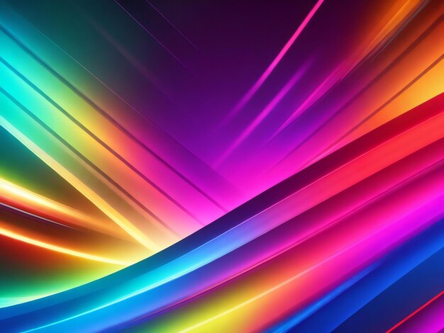 Abstract colorful neon background ai generated