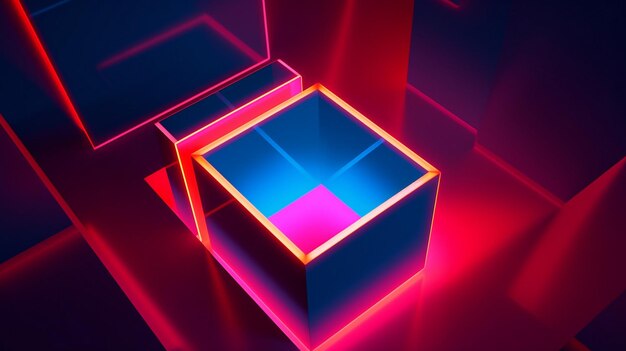 Abstract colorful neon background