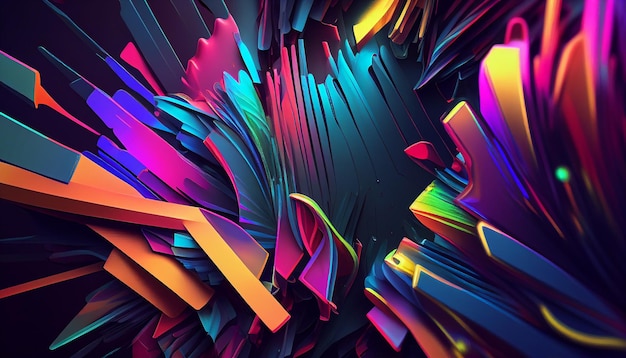 Abstract colorful organic wallpaper background dimension look Generative AI