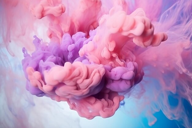 Abstract Colorful Pink Cloud Background Generative Ai