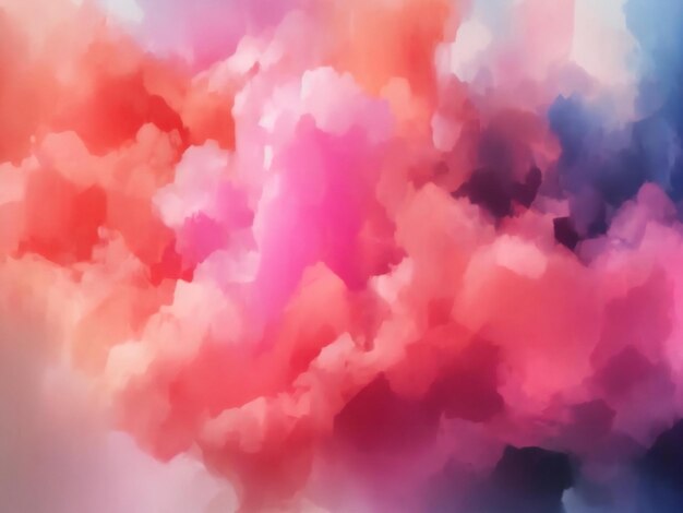 Abstract colorful pink soft pastel color cloud background multicolored ink drop fluid ai generated