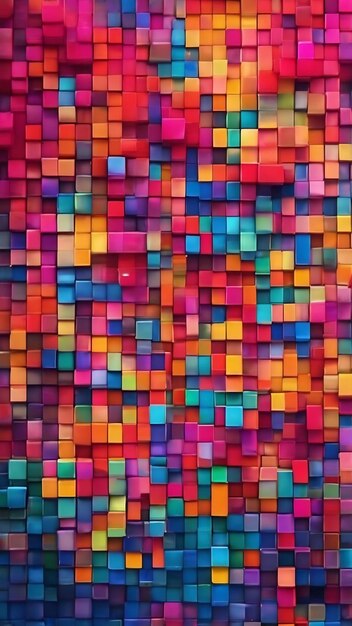 Abstract and colorful pixel background