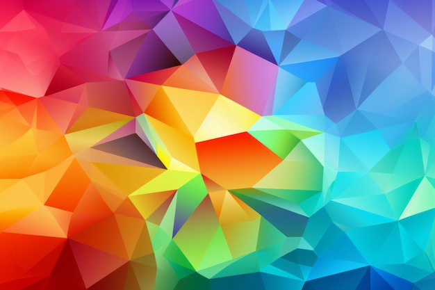 Photo abstract colorful polygonal background