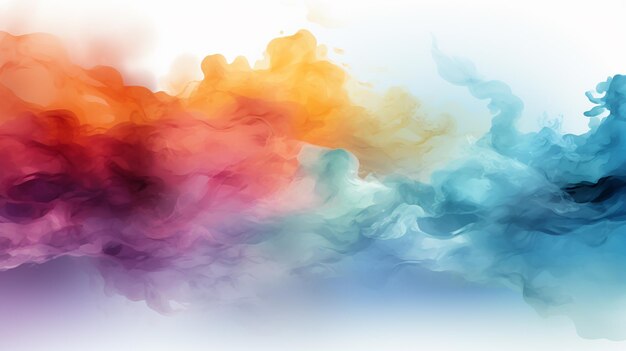 抽象的な色彩の虹の色 水彩のスプラッシュブラシ 質感のイラスト 背景