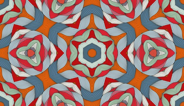 Abstract colorful seamless pattern(1)