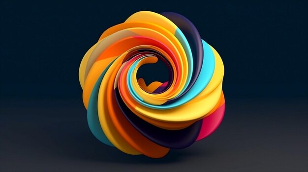 Abstract colorful shape