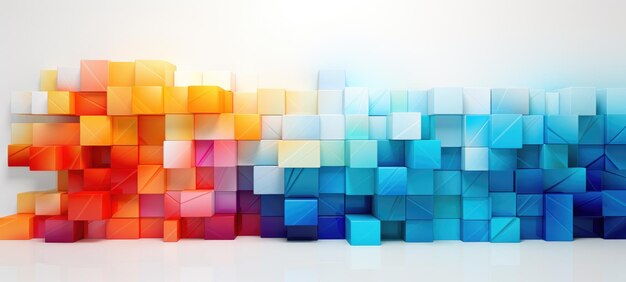 abstract colorful shapes geometric digital background ai