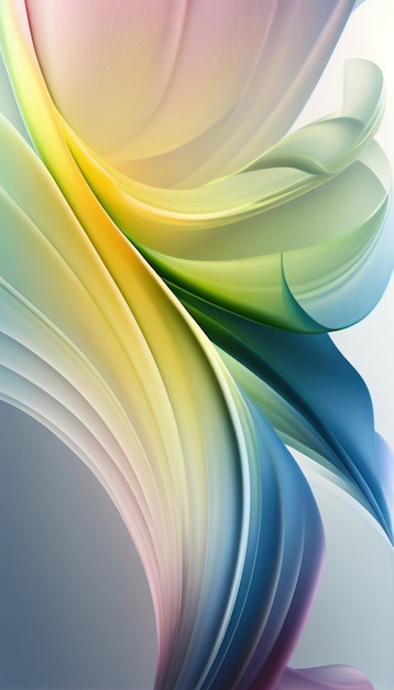 Abstract colorful silky background by Generative AI