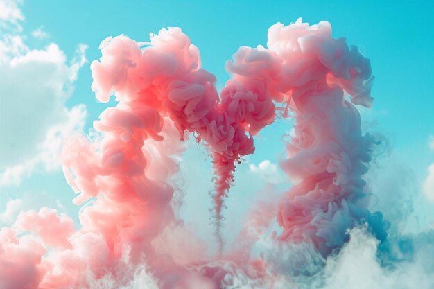 Photo abstract colorful smoke background