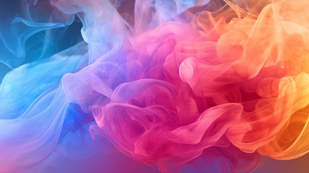 Abstract Colorful Smoke Background