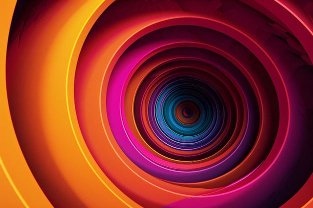 Photo abstract colorful spiral background