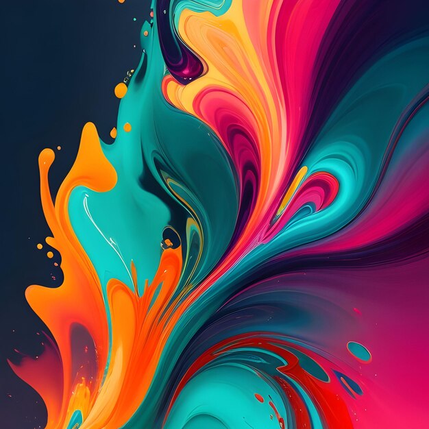 abstract colorful splash