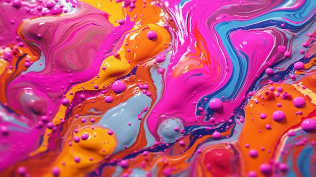 abstract colorful swirling paint