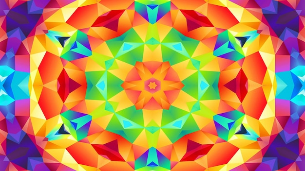 abstract colorful symmetric pattern ornamental decorative kaleidoscope movement geometric circle and star shapes