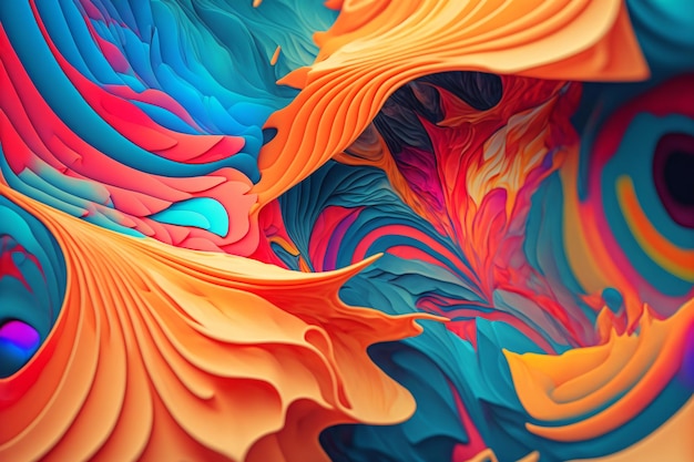 Abstract Colorful Texture Background Ai generative