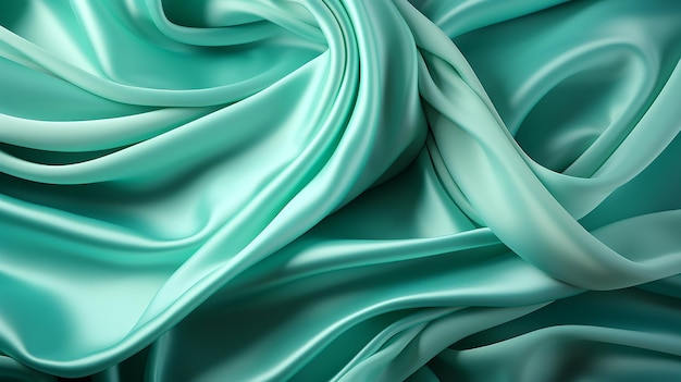 Abstract colorful textured background imitation of emerald green silk fabric for design projects in website construction design of visual presentations Generated by AI