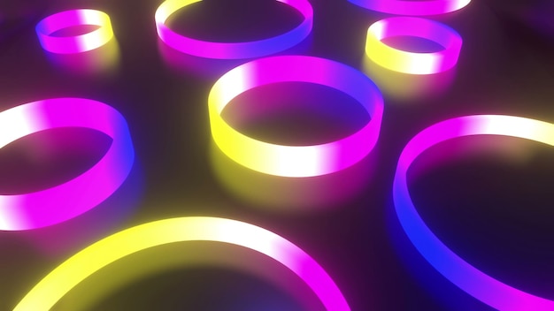 Abstract Colorful Tube Neon Background