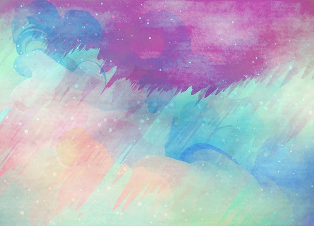 Abstract colorful watercolor for background. Abstract digital art background. 